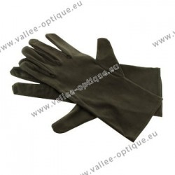 Gants noirs en microfibre, 26 cm