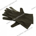 Black microfiber gloves, 26 cm