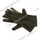Black microfiber gloves, 28 cm