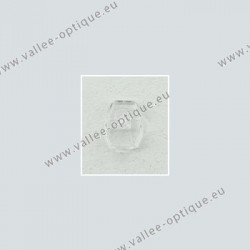 Acetate B + L type nose pads, transparent, 9 mm