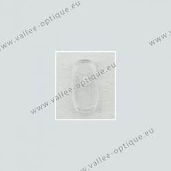 Acetate B + L type nose pads, transparent, 13 mm