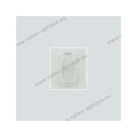 Acetate B + L type nose pads, transparent, 13 mm