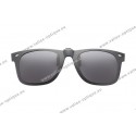 Polarized spring flip up glasses with plastic frame,grey lenses