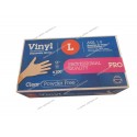 Powder-free vynil gloves, size M