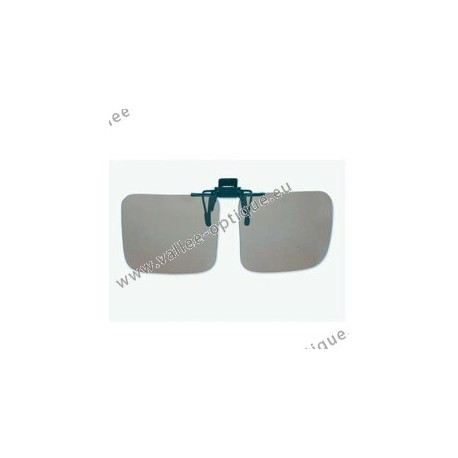 Polarized spring flip up glasses - plastic mechanism - large size - grey