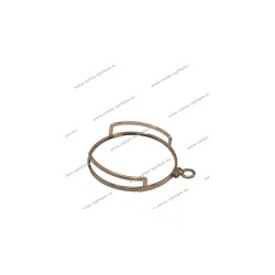 Monocle without lens, with fixation support, gold plated