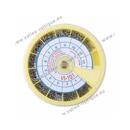 Assortiment de vis en acier inoxydable et d'écrous en maillechort - blanc