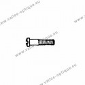 Screw in stainless steel 1.2 x 1.8 x 10.6 - white