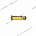 Screw in stainless steel 1.6 x 2.5 x 10 - gold