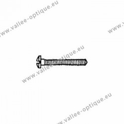 Screw threaded under head 1.2 x 2.5 x 10 - white