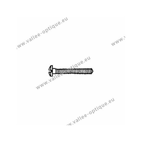 Screw threaded under head 1.2 x 2.5 x 10 - white