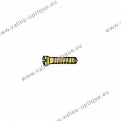 Screw threaded under head 1.3 x 1.9 x 7.0 - gold