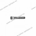 Screw threaded under head 1.3 x 1.9 x 10 - white