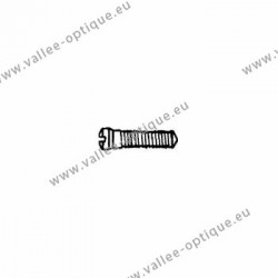 Screw threaded under head 1.5 x 1.9 x 7.0 - white