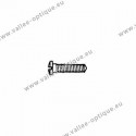 Screw threaded under head 1.5 x 2.5 x 7.0 - white