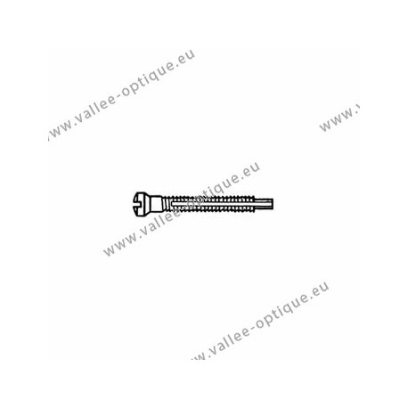 Screw with locking system by nylon thread 1.2 x 1.9 x 11 - white