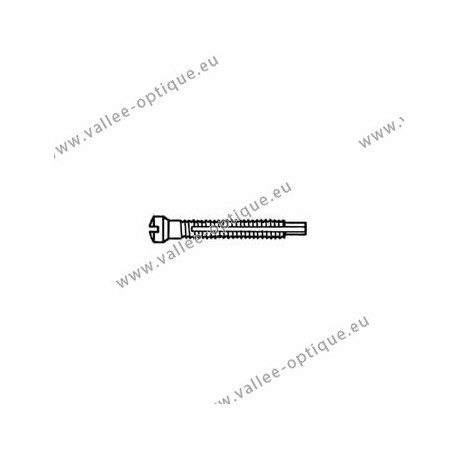 Screw with locking system by nylon thread 1.3 x 1.9 x 11 - white