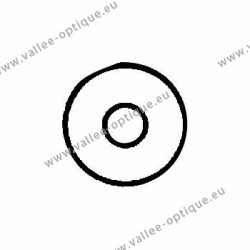 Plastic washers 1.2 x 3.2 x 0.5 - white