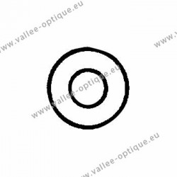 Plastic washers 1.6 x 3.2 x 0.5 - white