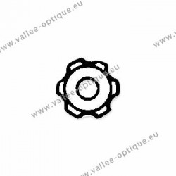 Ecrous maillechort étoile standards 1.2x2.2x0.8 - blanc