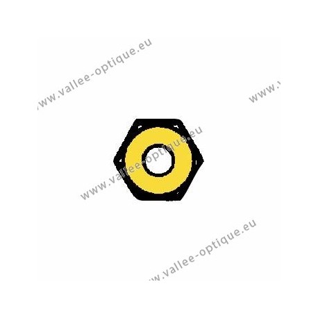 Ecrous maillechort hexagonaux standards 1.2x2.25x1.0 - doré