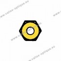 Ecrous maillechort hexagonaux standards 1.2x2.25x1.0 - doré