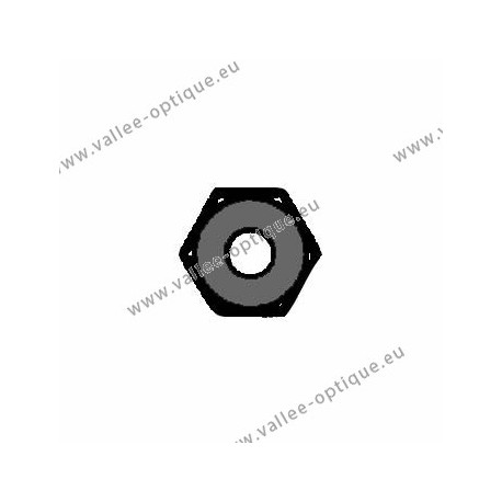 Ecrous maillechort hexagonaux standards 1.4x2.5x1.4 - noir