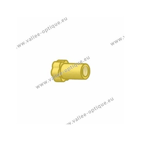 Nickel silver long nuts 1.2x2.5x3.0 - gold