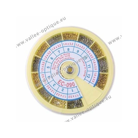 Assortiment d'écrous hexagonaux et étoile