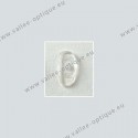 Asymmetrical screw on nose pads 17 mm - silicone - 10 pairs