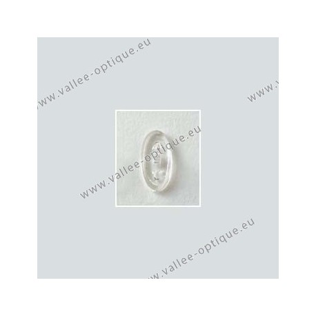 Symmetrical screw on nose pads 17 mm - silicone - 10 pairs