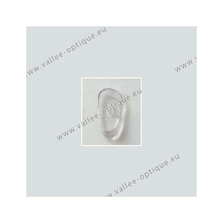 Clip on nose pads 19 mm - polycarbonate inserts - PVC - 100 pairs