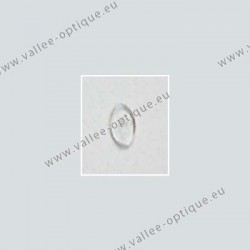 Plaquettes monobloc ovales 12 mm - polycarbonate - 10 paires