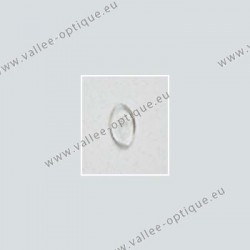 Oval solid nose pads 12 mm - polycarbonate - 100 pairs