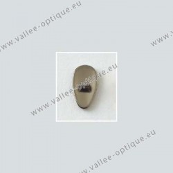 Screw on titanium nose pads 12 mm - titanium colour