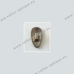 Clip on titanium nose pads 12 mm - titanium colour