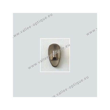 Clip on titanium nose pads 12 mm - titanium colour