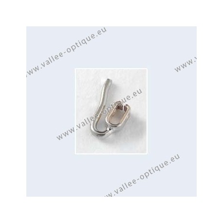 Nose pad arms for clip on nose pads - nickel plated