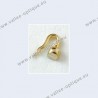 Nose pad arms for screw on nose pads - gold plated