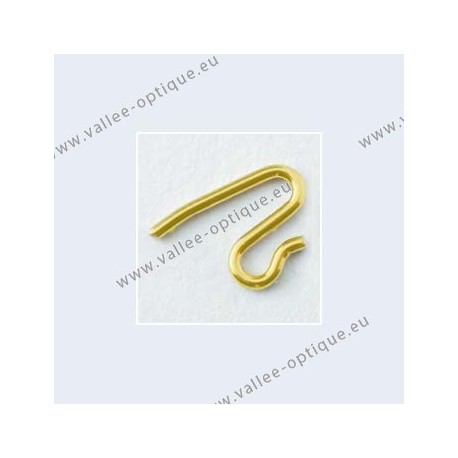 Nose pad arms for solid nose pads - gold plated